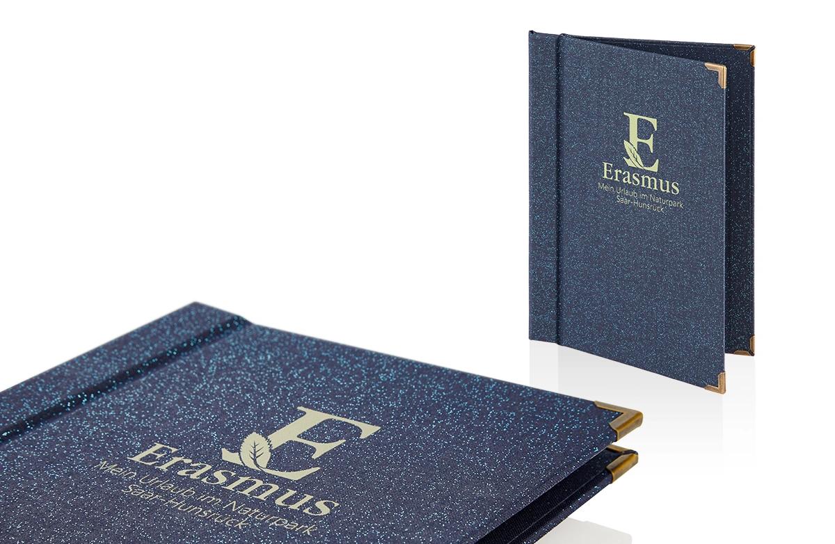 Menu en lin à bookbinding, avec permad