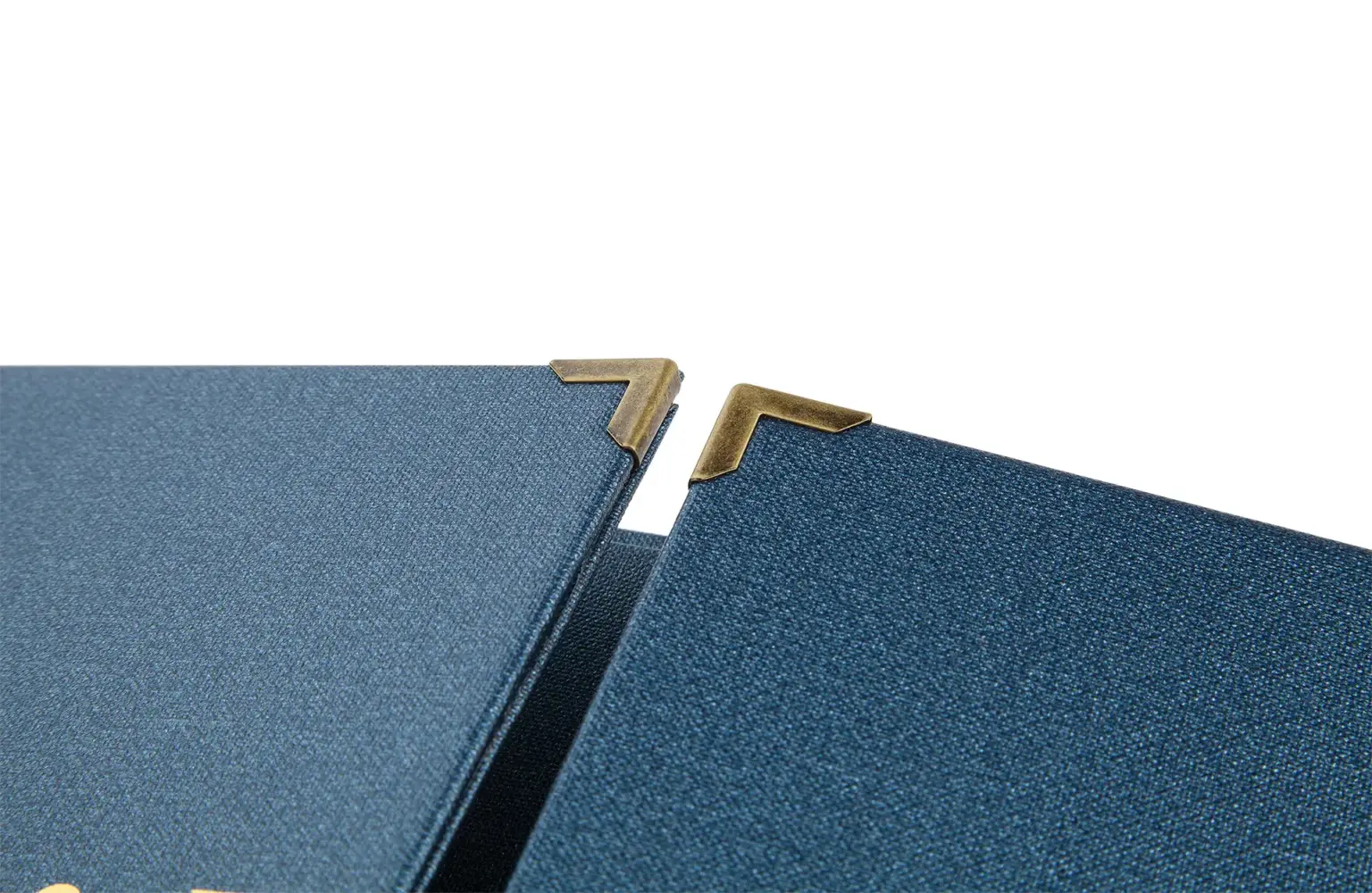 Delicard aus Buchbinderleinen in blau