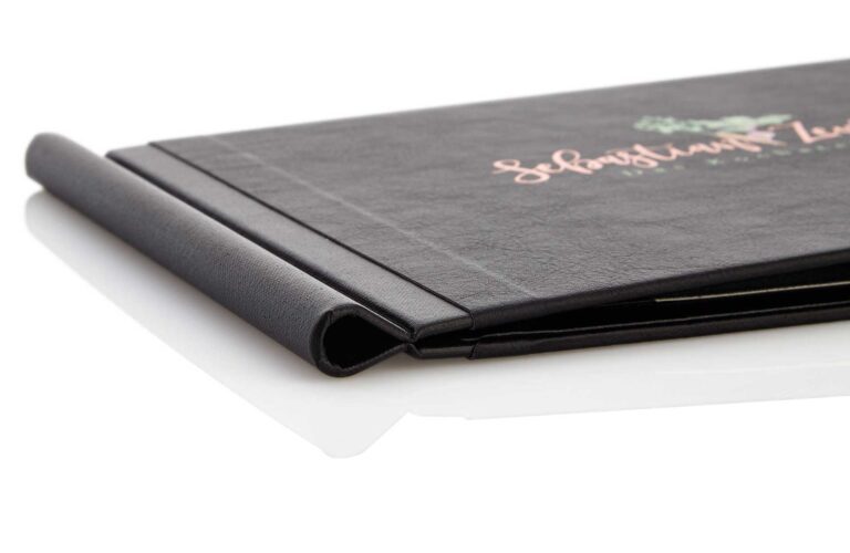 Quickfix Weichleder in schwarz mit Klemmrücken