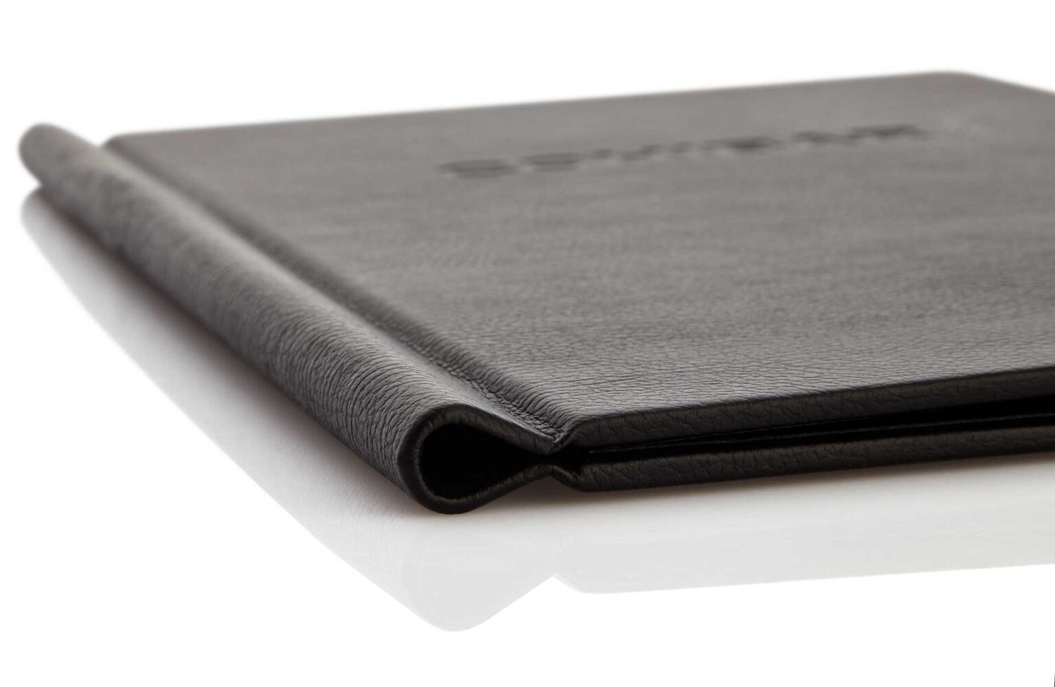 Weichleder-Speisekarte mit Klemmschiene