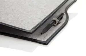 Room folder model Windsor with wave shape &amp; ballpoint pen bracket