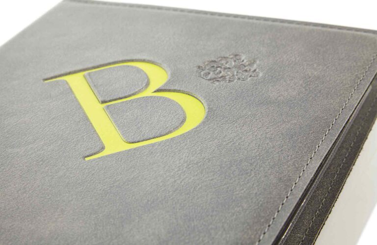 Permatter deepened on foam leather