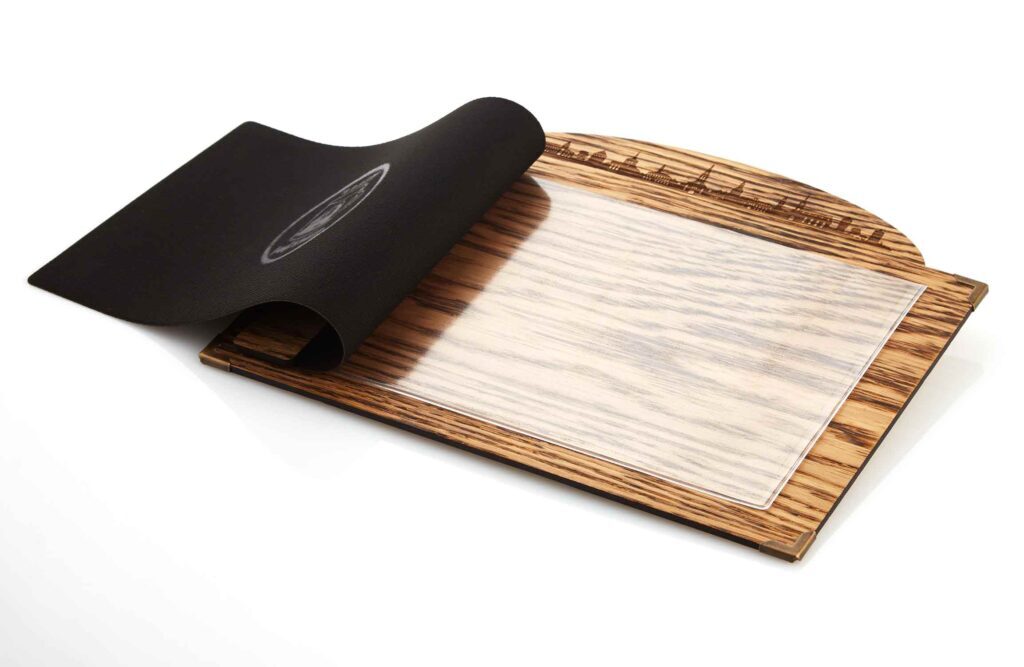 Menuboard model with bar in landscape format