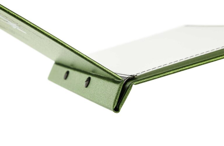 green menu with screws