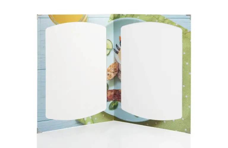 Cardboard menu with individual print