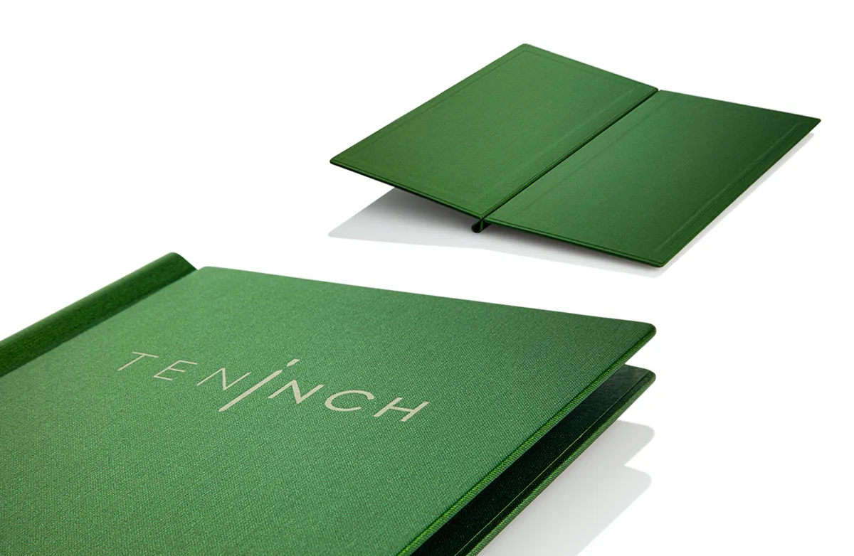 Nabídka vyrobená z knihkupacího povlečení s permadem