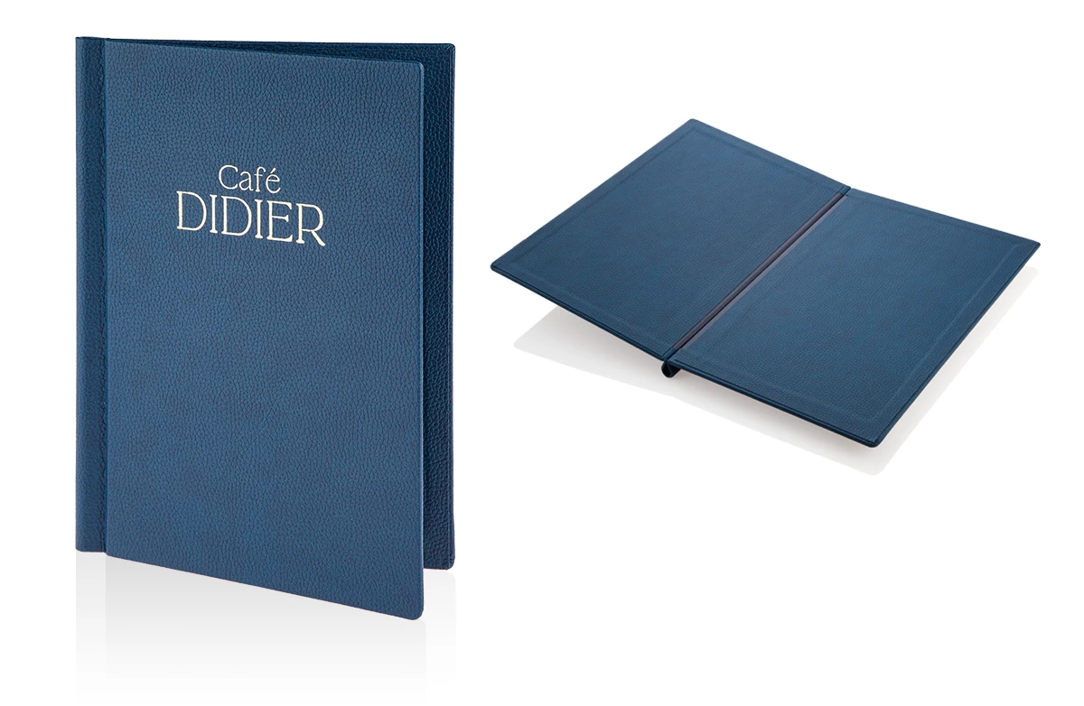 Kožená menu s reliéfem