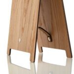 Chartboard made of wood with real leather connection