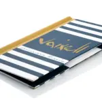 Cardboard menu with individual print