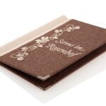 embroidered loden menu in brown