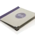 Linen menu in landscape format