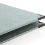 Quickfix soft leather in turquoise with black corners