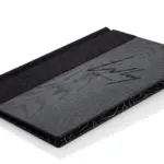 Wooden menu with wide loden back