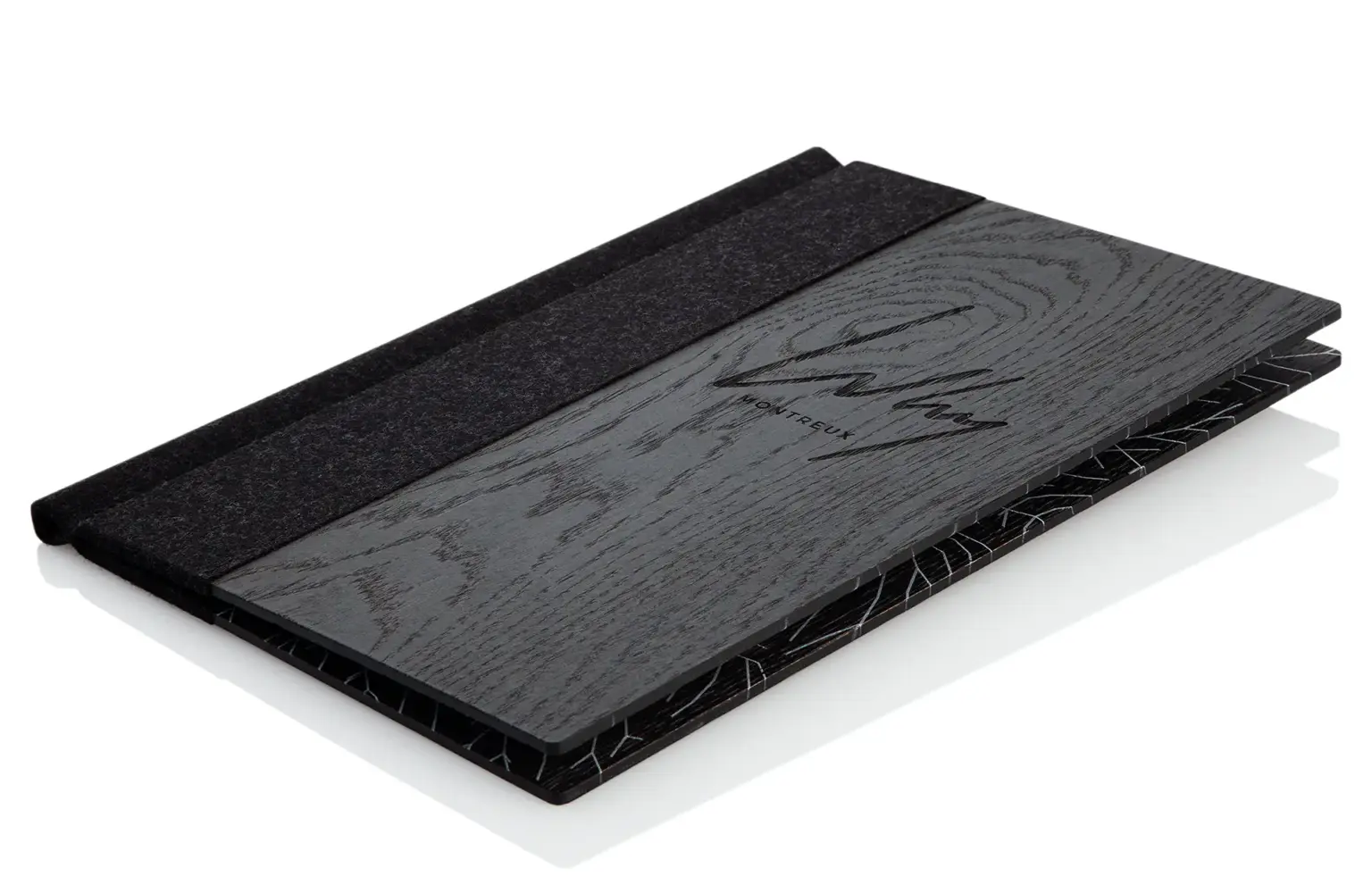 Wooden menu with wide loden back