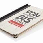 White oak wood menu with permanent print