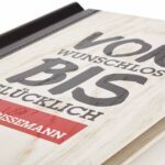 Wooden menu in white