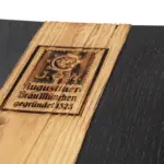 Wooden menu with old wood strips