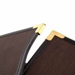 Modèle de dossier de chambre roi pour ouvrir le roi au milieu des coins d'or