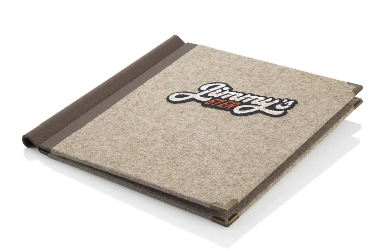 Loden Speisekarte mit Klemmschiene