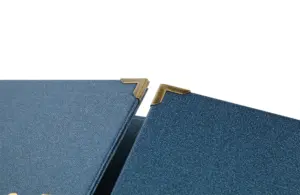 Delicard aus Buchbinderleinen in blau