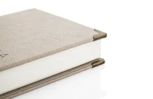 Rechnungsmappen-Modell mit Box und Altgold-Ecken