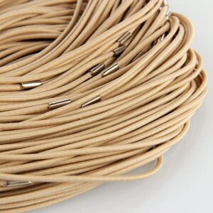 Rubber cord beige