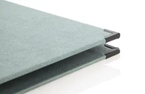 Měkká kůže Quickfix v tyrkysové s černými rohy