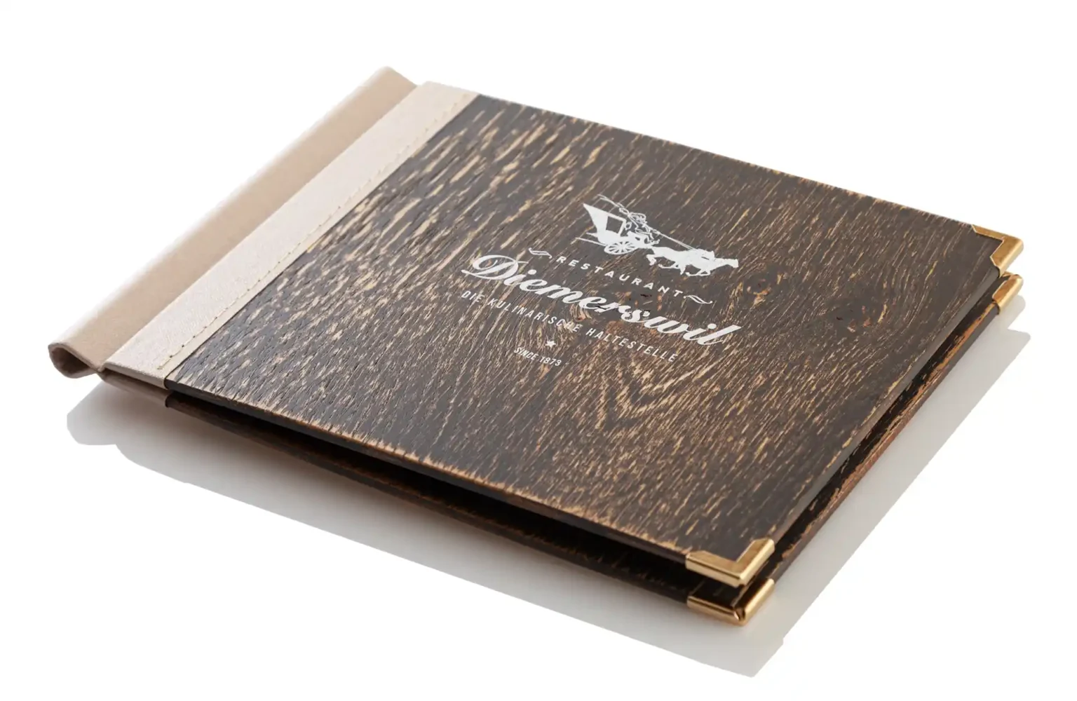 Speisekarten aus Holz in querem Format bei Gastrotopcard kaufen