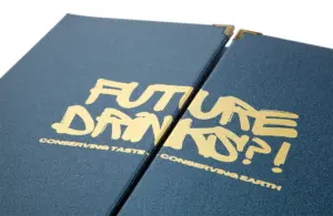 Gaufrage métallique doré sur toile de reliure