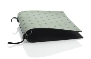 Menu en cuir en vert