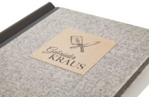 Menu Loden avec badge et impression permanente