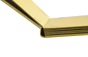 Gelbe Speisekarte mit Buchbindung von Gastrotopcard