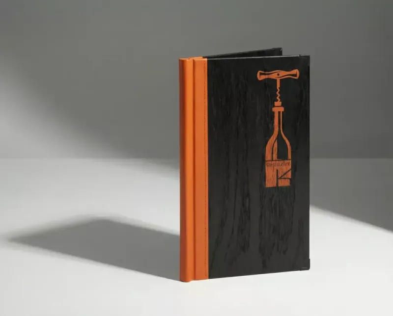 Quickfix Speisekarte aus schwarzem Holz