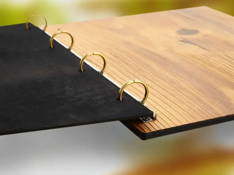 Speisekarten und Menüboards mit Ringen und Cover kaufen bei Gastrotopcard