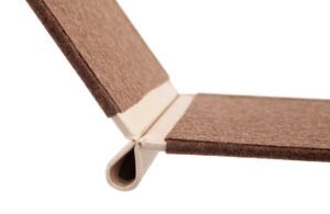 Speisekarte aus Loden mit Klemmschiene