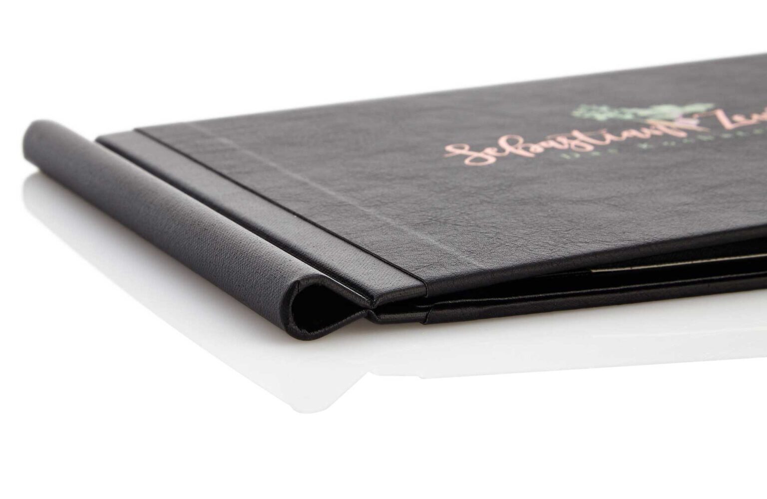 Quickfix Weichleder in schwarz mit Klemmrücken