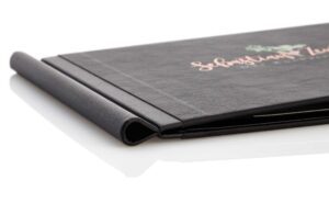 Quickfix Weichleder in schwarz mit Klemmrücken