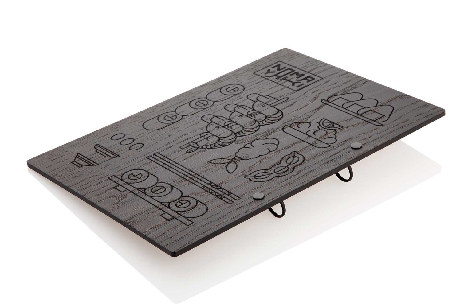 Menuboard-Modell mit Lasergravur auf Rückseite