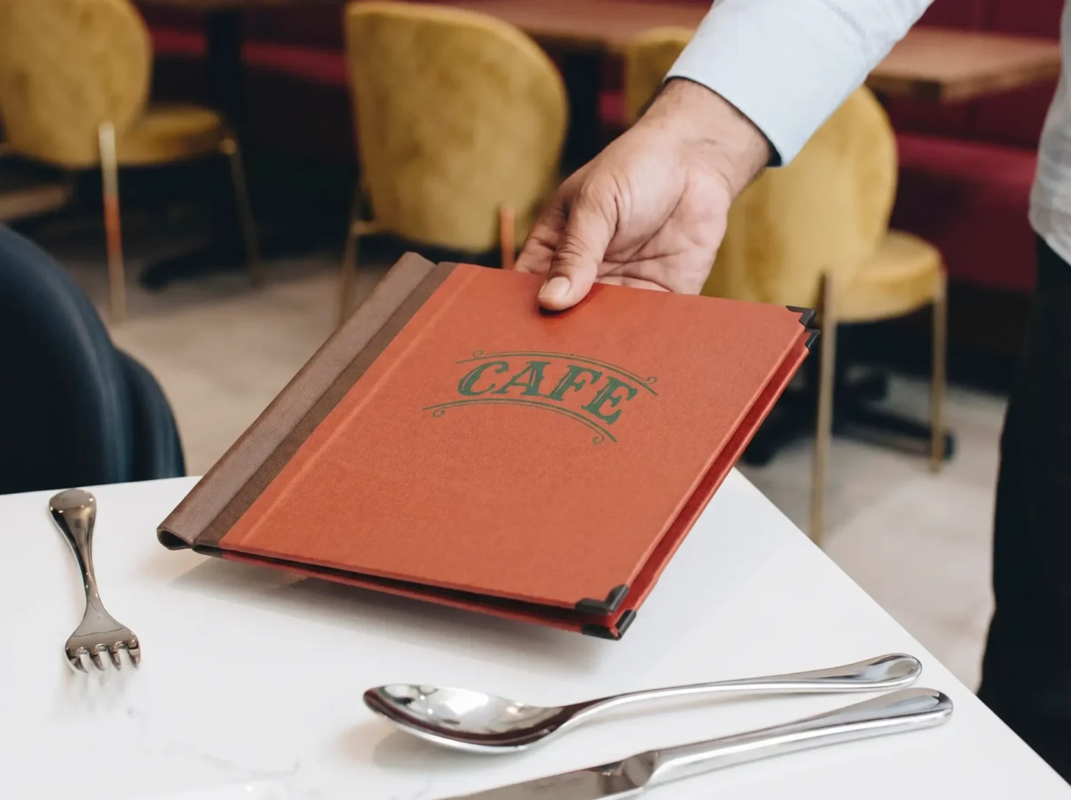 Speisekarte Quickfix quadratisch in rot bei Gastrotopcard kaufen