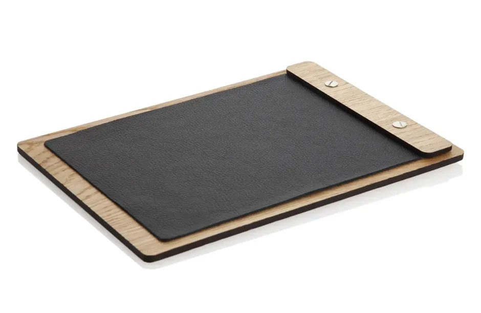 Menuboard mit Holzleiste