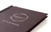 Speisekarte aus Leder mit Metalliclogo bei Gastrotopcard kaufen
